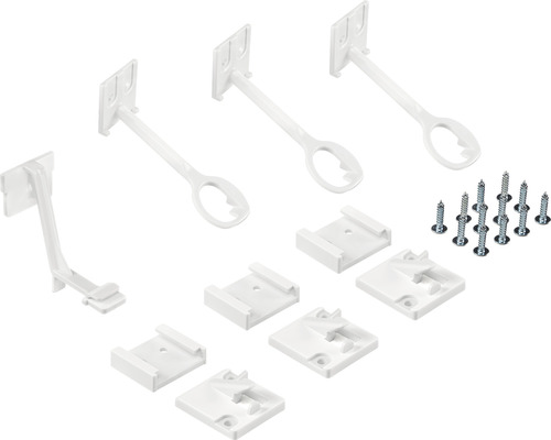 Schrank- und Schubladensicherung zum Schrauben weiß 8 Stück