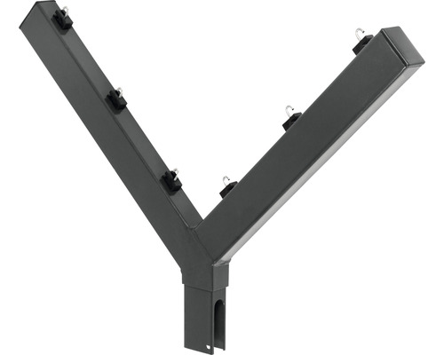 Y-Verteiler aus Metall mit Haken zur Befestigung von Lichterketten