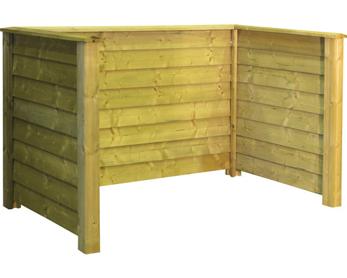 Holz-Mülltonnenbox für den Außenbereich