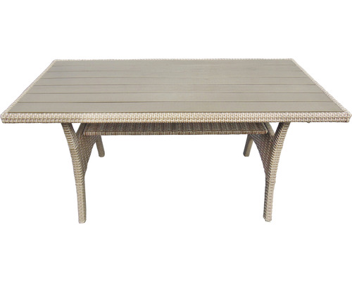 Gartentisch mit Flechtmuster und Tischplatte