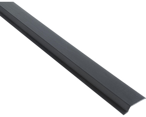 Noppenbahnprofil Kunststoff schwarz 2000 mm x 25 mm x 80 mm Kunststoff-Winkelprofil für den Innenausbau
