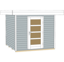 Gartenhaus weka 28 x 241 cm hellgrau
