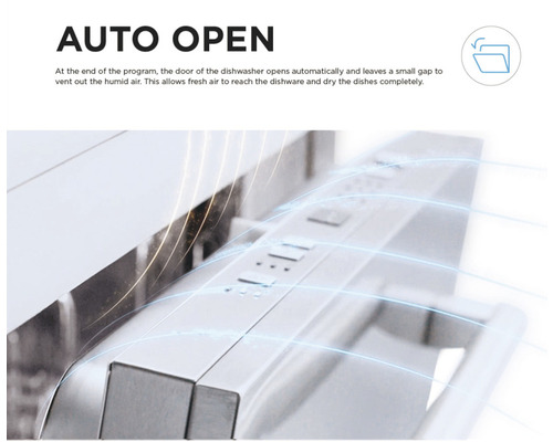 Automatische Türöffnung eines Geschirrspülers