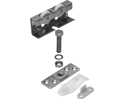 Montagesatz-Tandem Laufteil für Schiebetür TopLine 25 für eine Tür, bis 40 kg