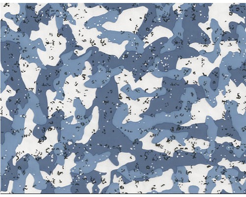 Wassertransferdruck Folie Tarn CA-NR-002-04 blau 100 x 50 cm Blauer Camouflage Stoff