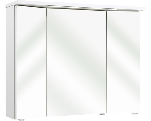 LED-Spiegelschrank Pelipal Enna I 3-türig 72x90 cm weiß