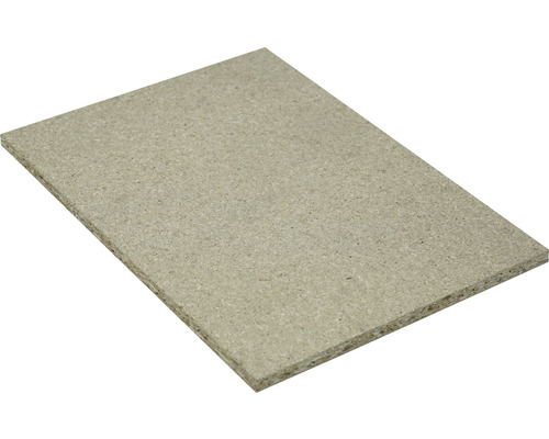 Eine einzelne Spanplatte.