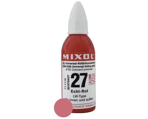 MIXOL® Abtönkonzentrat 27 echtrot 20 ml MIXOL® Abtönkonzentrat 27 echtrot 20 ml