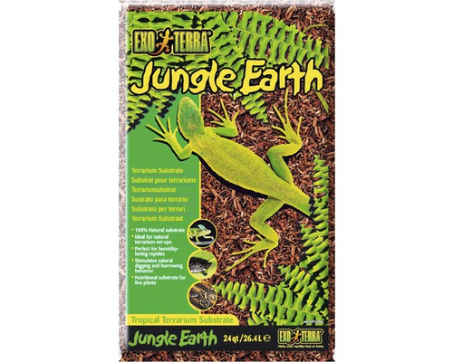 Bodengrund Exo Terra Tropical Substrat Jungle Earth, 26,4 L Exo Terra Jungle Earth, tropisches Terrariumsubstrat, 24 qt/26.4 l