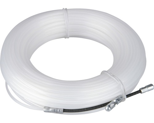 Nylon-Einziehband 25 m Ein weißes Einziehband mit Spiralfeder