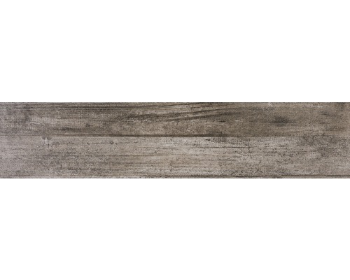 Feinsteinzeug Bodenfliese Wood 20,0x90,0 cm braun grau