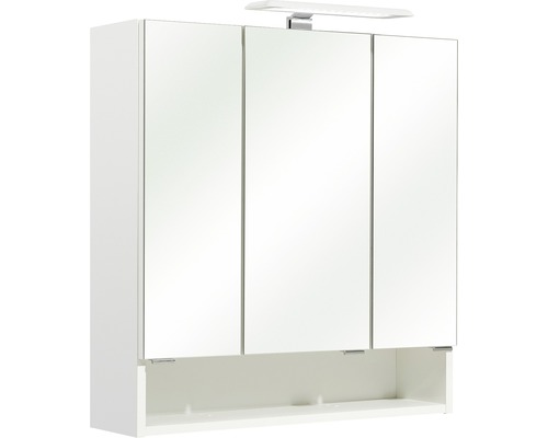 Spiegelschrank mit drei Türen und Regal