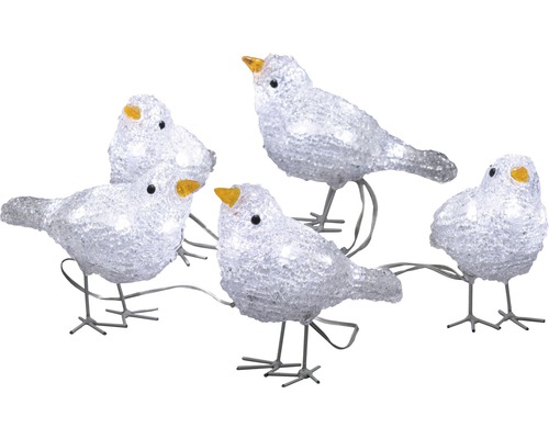 Dekorative Lichterkette mit Vogelmotiven für den Innenbereich