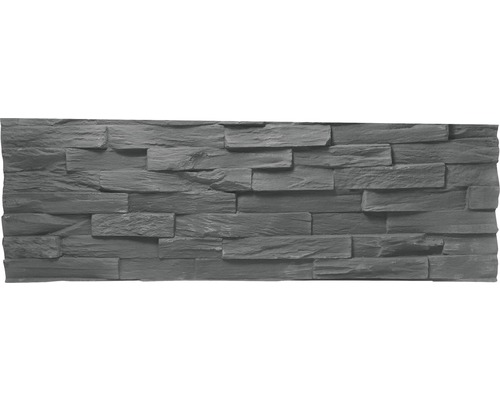 Gips Verblendstein Klimex UltraFit 19,8x58,5 cm grau Wandpaneel in Steinoptik