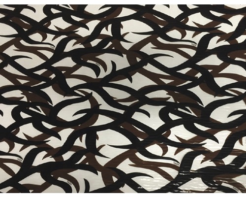 Wassertransferdruck Folie Camouflage CA-R-012 braun 100 x 50 cm Vinylboden mit abstraktem Astdesign