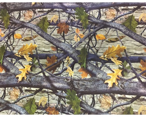 Wassertransferdruck Folie Camouflage CA-R-013 natur 100 x 50 cm Tapete mit Laub- und Astmuster