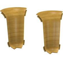 Zwei Holz-Wandleuchten