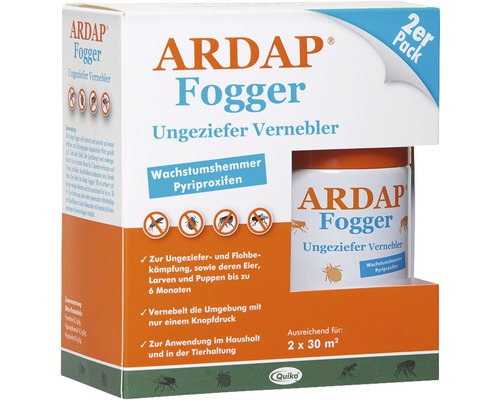 Ungezieferspray Vernebler ARDAP Fogger 2er Pack 2 x 100 ml