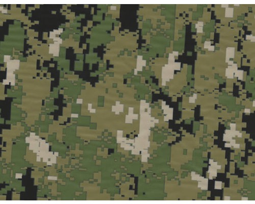 Wassertransferdruck Folie Camouflage CA-R-044 50 cm breit (Meterware) Digitales Camouflage Muster