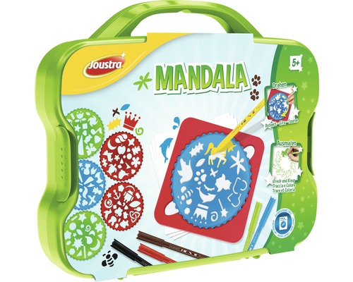 Joustra Mandala Zeichenschablonen-Set für Kinder ab fünf Jahren