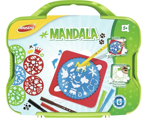 Joustra Mandala Zeichenschablone im Koffer für Kinder ab fünf Jahren
