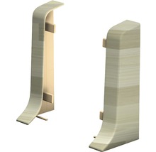 Zwei Sockelleisten aus Holz