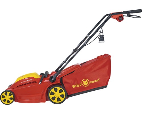 Wolf Garten Rasenmäher mit Fangkorb