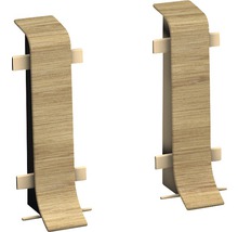 Zwei Holzregalstützen