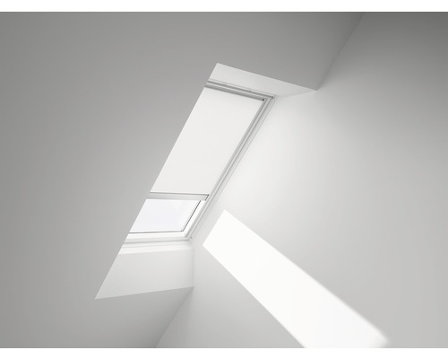 VELUX Sichtschutzrollo weiß uni solarbetrieben Rahmen aluminium RSL S06 1028S VELUX Sichtschutzrollo weiß uni solarbetrieben Rahmen aluminium RSL S06 1028S