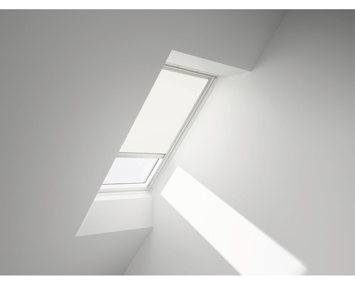VELUX Sichtschutzrollos hellbeige uni solarbetrieben Rahmen aluminium RSL U08 1086S