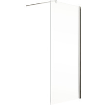 Duschwand aus Glas mit Haltestange