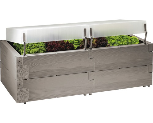 Hochbeet Juwel Timber Komplettset 130x60x52 cm Holzoptik Hochbeet Juwel Timber Komplettset 130x60x52 cm Holzoptik