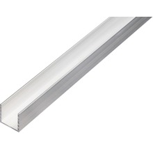 U-Profil Aluminium silber 25 x 25 x 2 mm 2,0 mm , 1 m-thumb-0