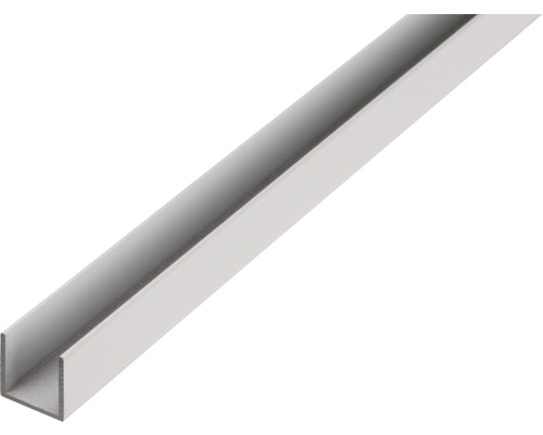 U-Profil Aluminium silber 15 x 20 x 1,5 mm 1,5 mm , 2,6 m U-Profil aus Metall