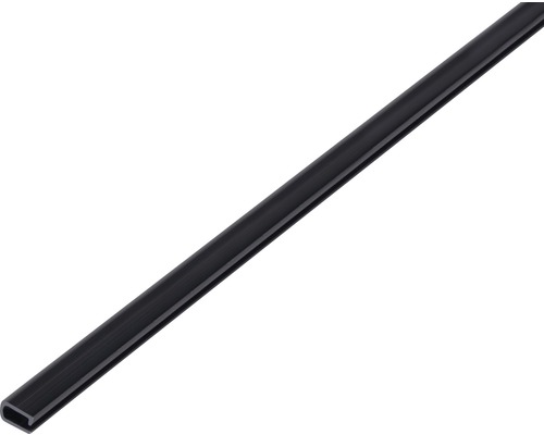 Einfassprofil PVC schwarz 7 x 4 , 1 m