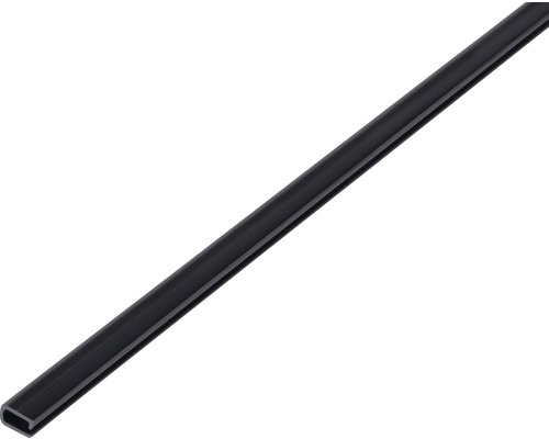 Einfassprofil PVC schwarz 7 x 4 , 1 m Kunststoff U-Profil