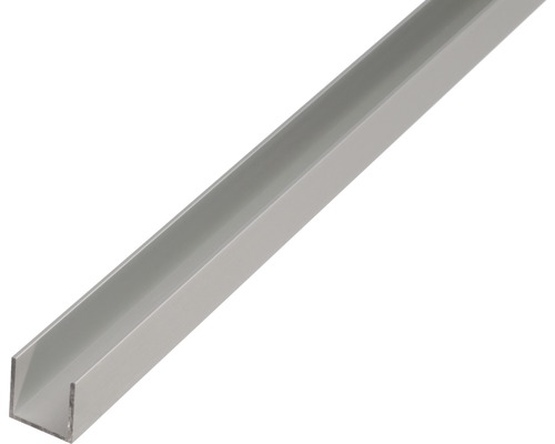 U-Profil Aluminium silber 15 x 8 x 1,5 mm 1,5 mm , 2 m