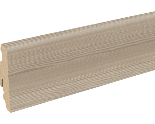 SKANDOR Sockelleiste Alpenlärche FOKI195 FU60L 19 x 58 x 2400 mm Sockelleiste aus Holz
