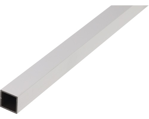 Vierkantrohr Aluminium weiß 30 x 30 x 2 mm 2,0 mm , 2,6 m Vierkantrohr aus Metall