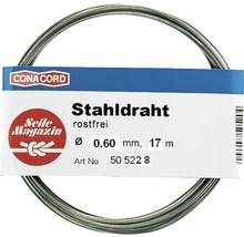 Stahldraht, 0,60 mm Durchmesser, 17 m Länge