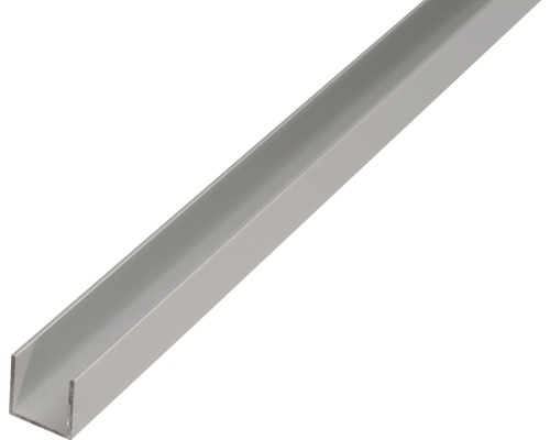 U-Profil Aluminium silber eloxiert 20 x 20 x 1,5 mm 1,5 mm , 2,6 m U-Profil aus Metall