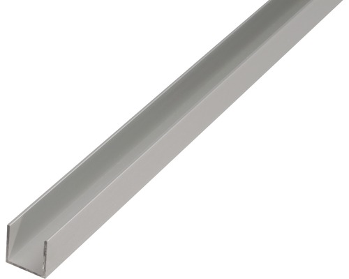 U-Profil Aluminium silber eloxiert 15 x 10 x 1,5 mm 1,5 mm , 2,6 m U-Profil aus Metall
