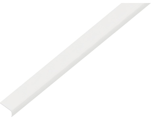 Abschlussprofil PVC weiß 19 x 7 x 1 mm 1,0 mm , 1 m