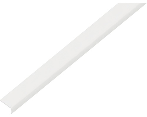 Abschlussprofil PVC weiß 19 x 7 x 1 mm 1,0 mm , 2,6 m Kunststoff Abschlussprofil