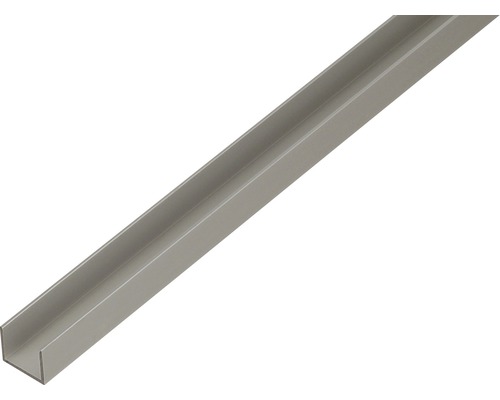 U-Profil Aluminium silber 22 x 15 x 1,5 mm 1,5 mm , 2 m U-Profil aus Metall