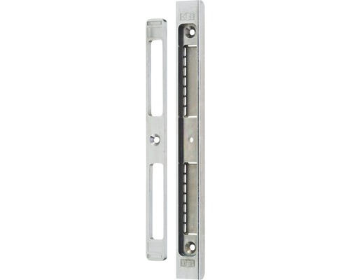 4-fach verstellbares Schließblech dormakaba für Innentüren Maße: 210x20x10 mm Türschließblech und Gegenstück aus Metall