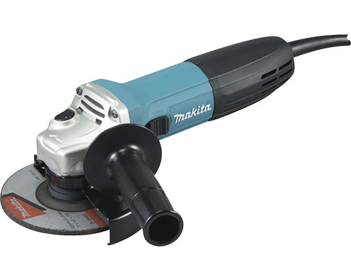 Makita Winkelschleifer mit Schleifscheibe und Seitengriff