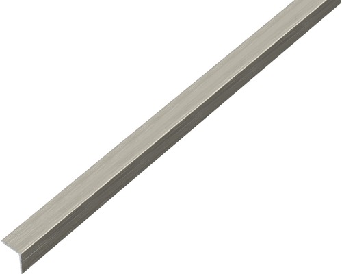 Winkelprofil Alu edelstahldesign dunkel selbstklebend 15x15x1 mm, 1 m Winkelschiene aus Metall