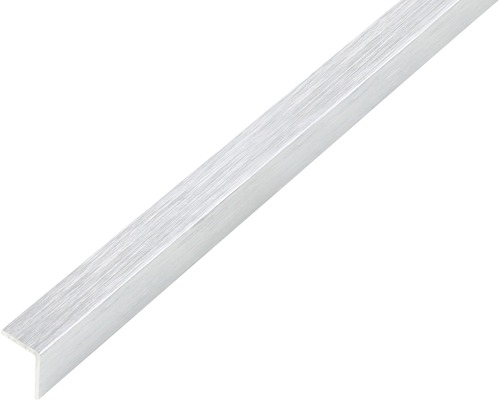 Winkelprofil Alu edelstahldesign hell selbstklebend 20x20x1 mm, 2 m Aluminiumwinkelprofil