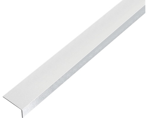 Winkelprofil Alu kugelgestrahlt silber selbstklebend 20x10x1 mm, 1 m Winkelprofil aus Metall
